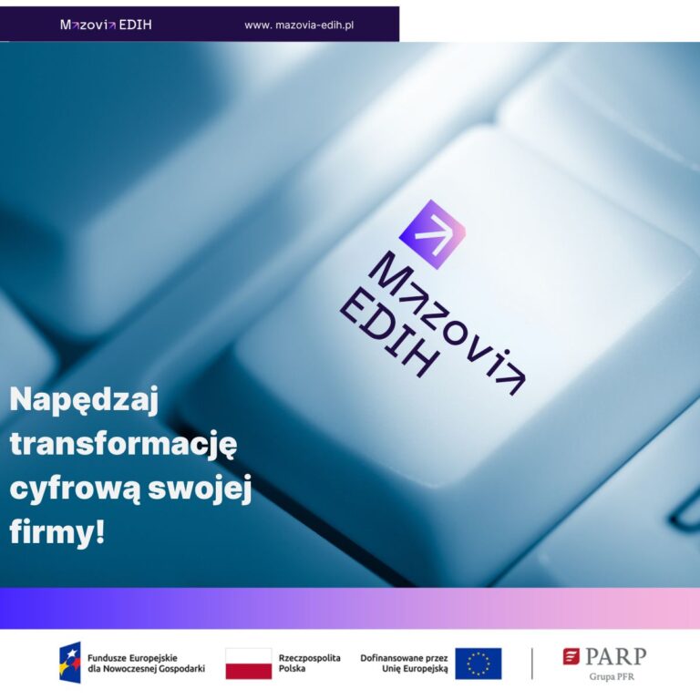 Read more about the article 12 czerwca otwieramy nabór zgłoszeń na usługi Mazovia EDIH!