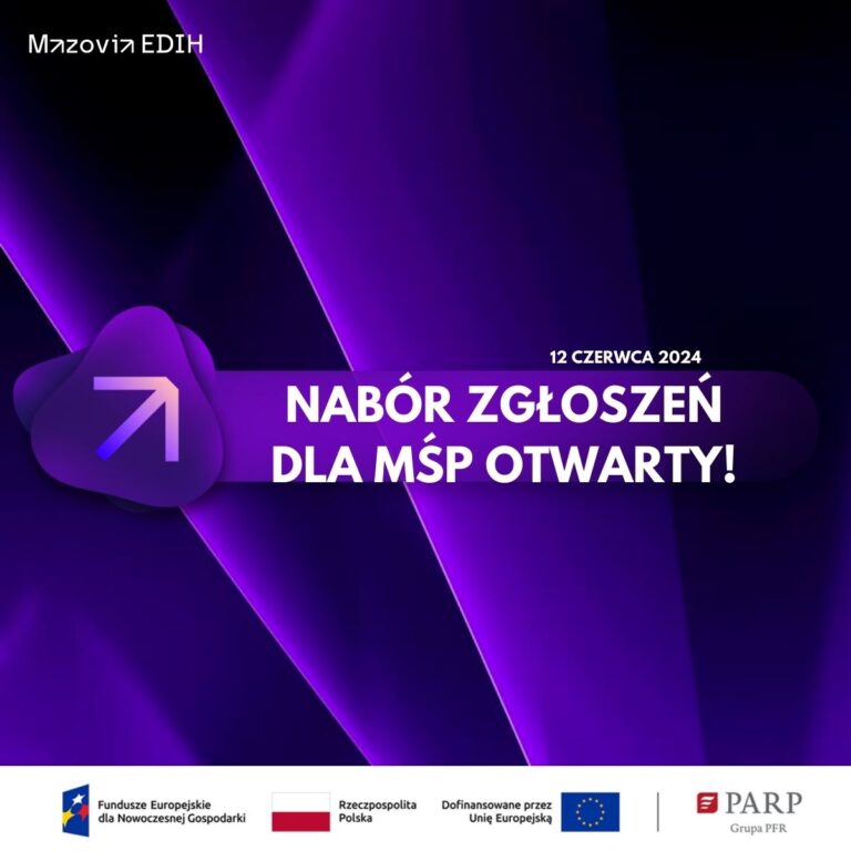 Read more about the article Mazovia EDIH pozyskała 12 mln zł i uruchamia ponad 380 darmowych usług wspierających cyfryzację MŚP w Polsce!